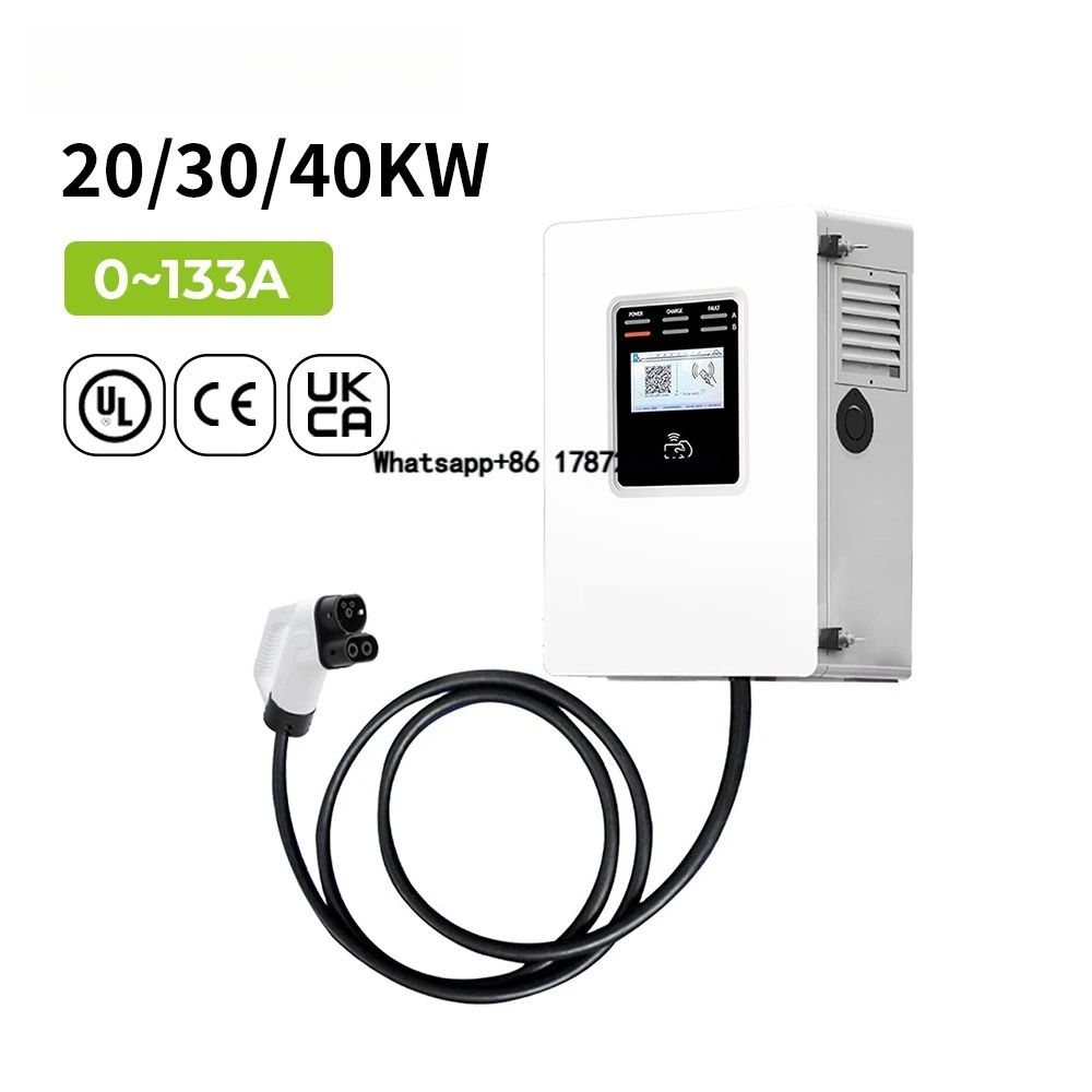 Dc Fast Charger 30Kw Wallbox Commercial - Коммерческая быстрая зарядная станция Ocpp 20кВт