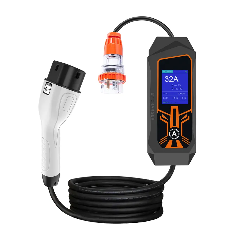 Portable Ev Charger 32A Type 2 Cee Plug - Портативное зарядное устройство AP01 для электромобилей,
