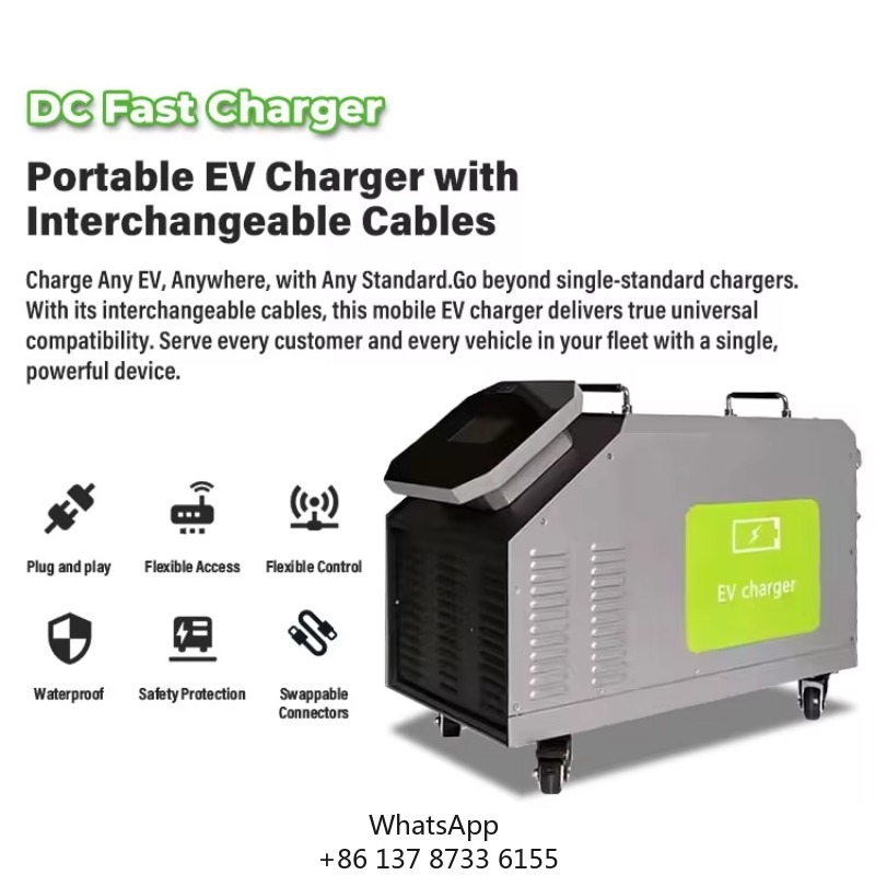 Portable Dc Fast Charger 20Kw Ccs2 - Портативная быстрая зарядная станция для электромобилей