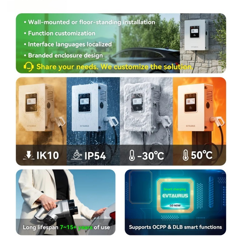 OEM 20кВт 30кВт 40кВт настенна – обзор и цена Dc Fast Charger 30Kw Wallbox Commercial