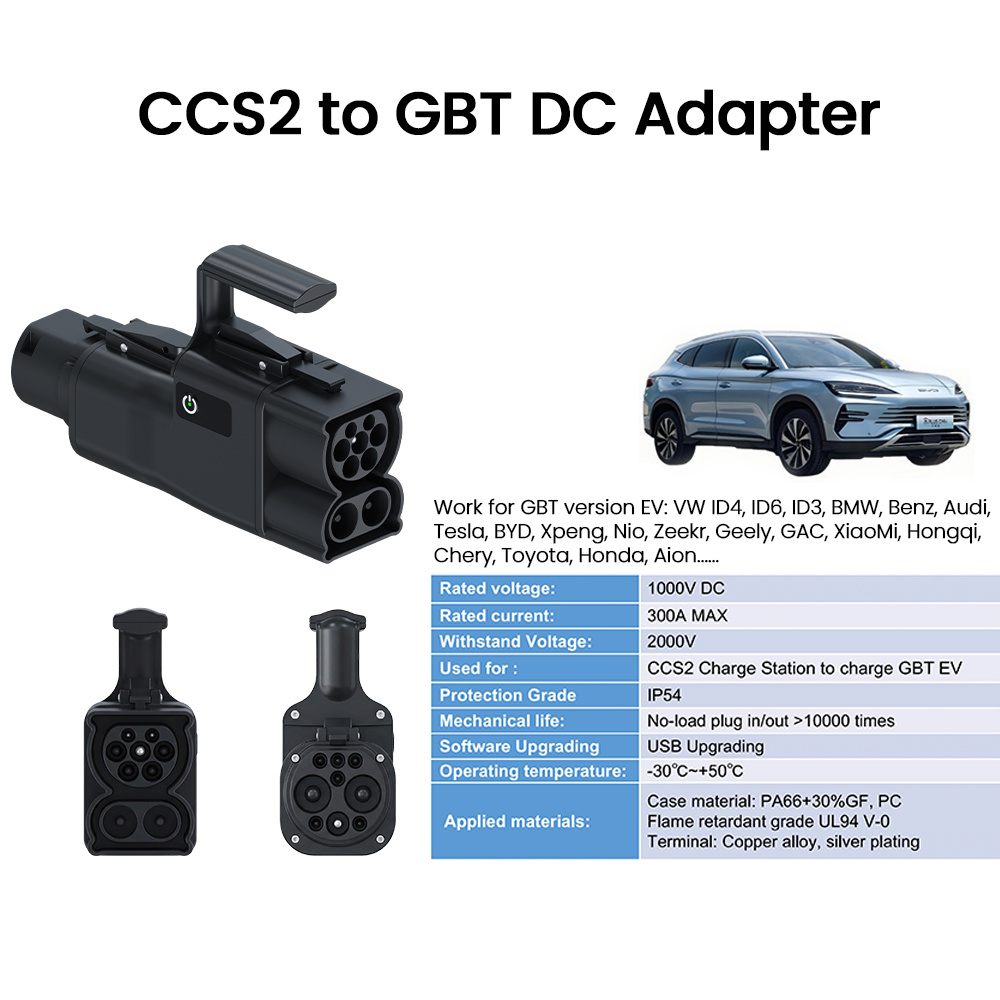 NTO CCS2 к GB/T EV адаптер EVS – обзор и цена Gb/T To Ccs2 200A Fast Charging Adapter