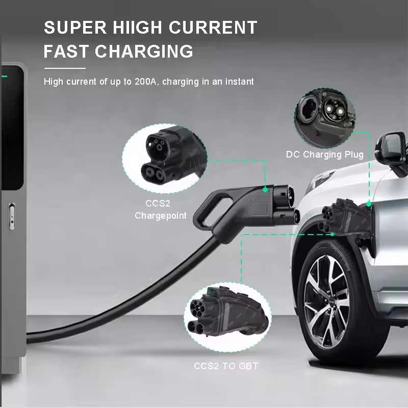 Адаптер DC CCS2 на GB/T Combo  – обзор и цена Gb/T To Ccs2 200A Fast Charging Adapter