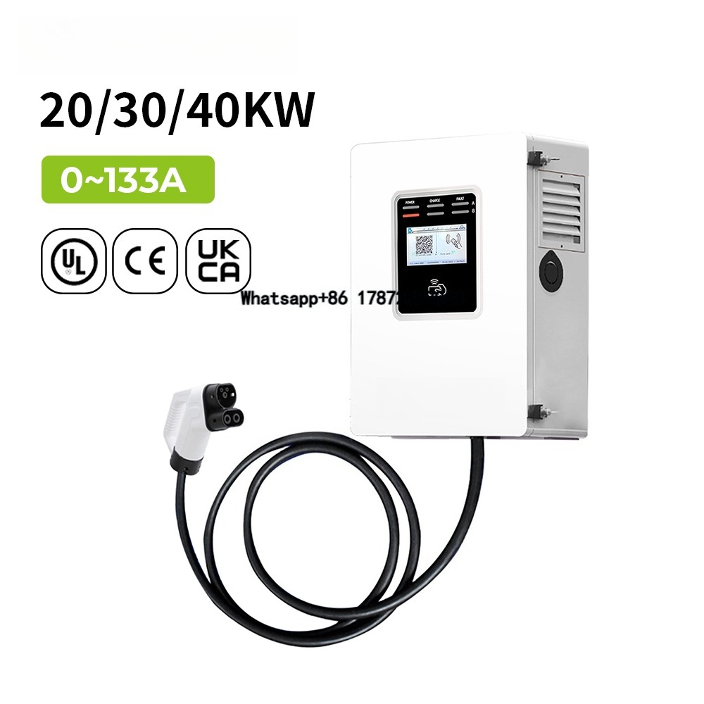 Коммерческая быстрая зарядная  – обзор и цена Dc Fast Charger 30Kw Wallbox Commercial