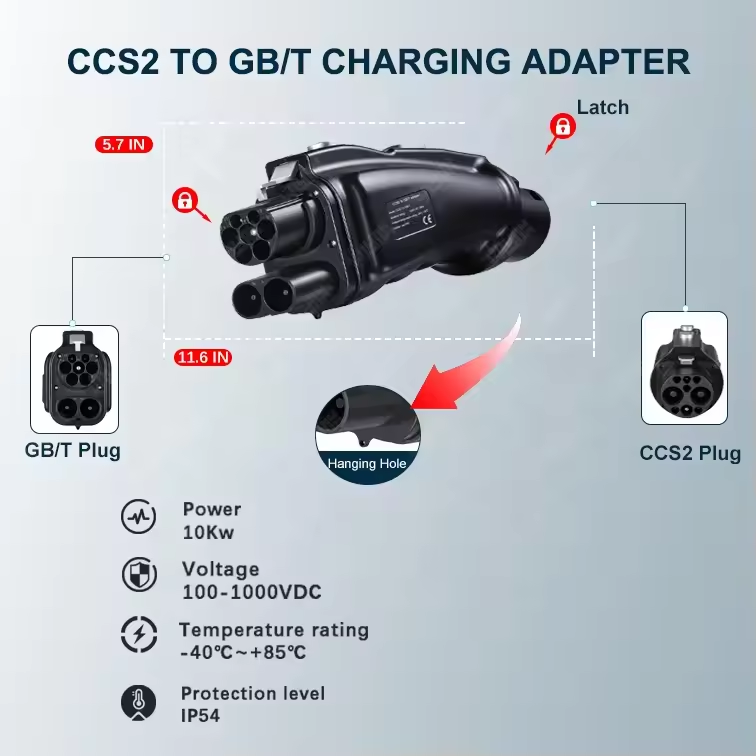 Зарядное устройство постоянног – обзор и цена Gb/T To Ccs2 200A Fast Charging Adapter